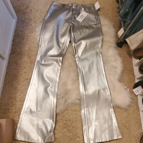mm6 silver pants